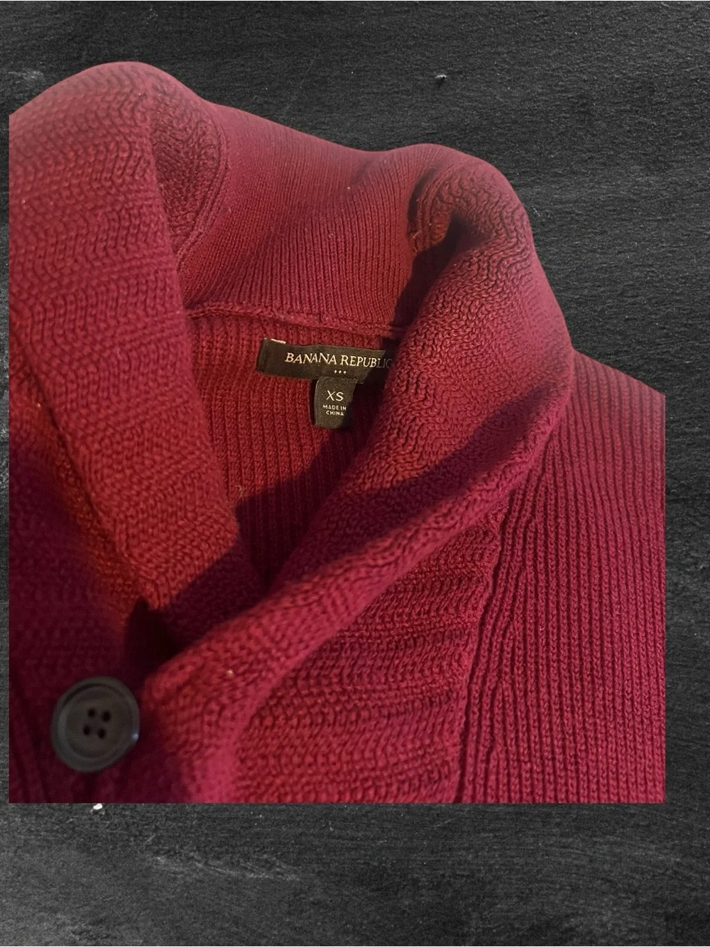 Banana Republic Men's Red Turtleneck & Ribbed Shawl Collar Sweaters